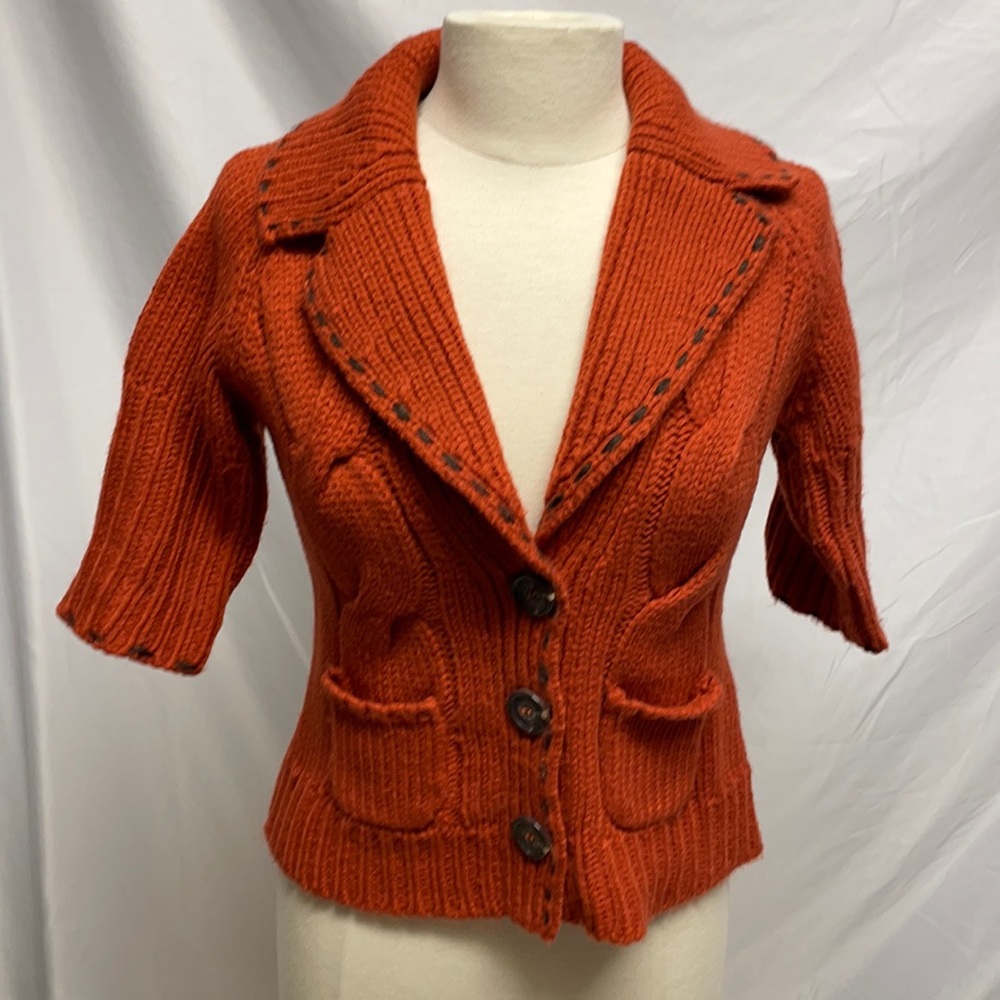 Pout Orange Sweater Size M